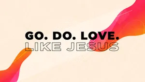 Love Like Jesus Inspirational Graphic Wallpaper