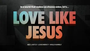 Love Like Jesus Inspirational Message Wallpaper