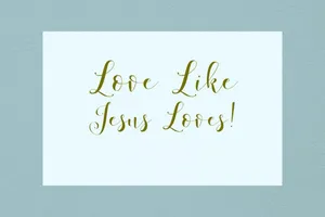 Love Like Jesus Inspirational Quote Wallpaper