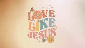 Love Like Jesus Inspirational Quote Wallpaper