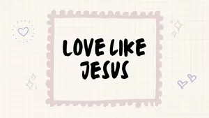 Love Like Jesus Inspirational Quote Wallpaper