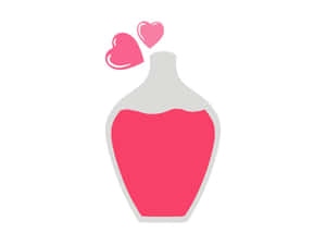 Love Potion Bottle Graphic Wallpaper