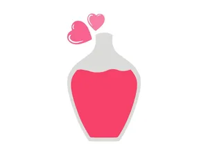 Love Potion Bottle Graphic Wallpaper
