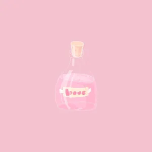 Love Potion Bottle Illustration Wallpaper