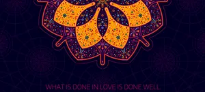 Love Well Done Art Quote Wallpaper