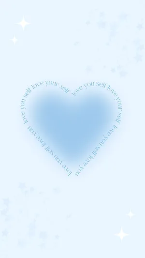 Love Yourself Heart Aura Wallpaper