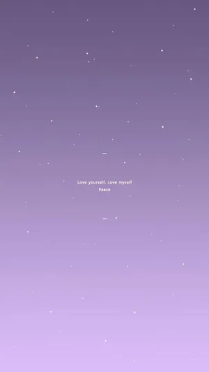 Love Yourself Pastel Purple Tumblr Wallpaper
