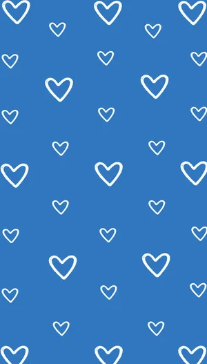 Lovely Blue Heart [wallpaper] Wallpaper