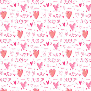 Lovely Heart Pattern Background Wallpaper