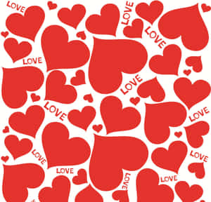 Lovely Heart Pattern Wallpaper Wallpaper