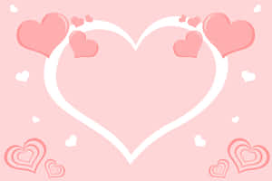 Lovely_ Pink_ Hearts_ Background Wallpaper