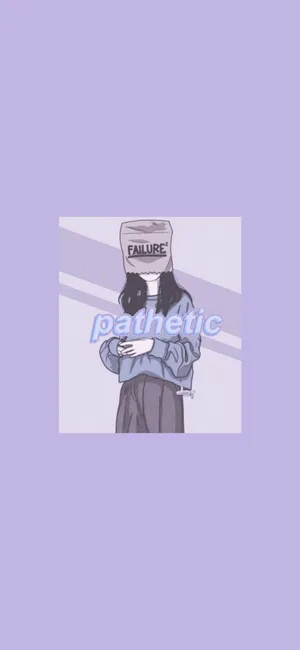 Lovely Purple Anime Aesthetic Wallpaper