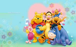 Lovely Winnie The Pooh Iphone Display Wallpaper