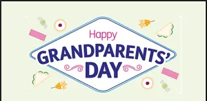 Loving Grandparents Celebrating Grandparents Day Wallpaper