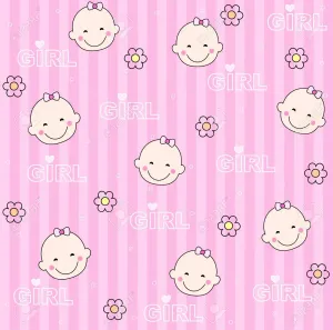 Loving Life In Pink: A Baby Girl Experiencing A Moment Of Joy Wallpaper