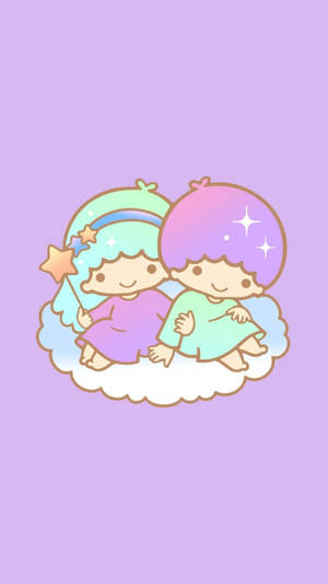 Loving Little Twin Stars Wallpaper