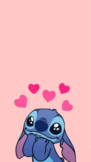 Loving Stitch Cartoon Wallpaper Wallpaper