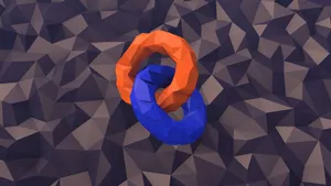 Low Poly Circles Wallpaper