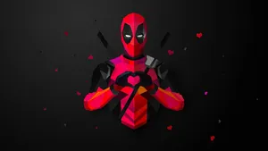 Low Poly Deadpool Wallpaper