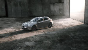 Low Slung Silver Alfa Romeo Giulietta Wallpaper