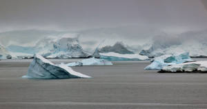 Low Temperature Floating Iceberg Wallpaper