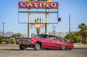 Lowrider Under Casino Sign Wallpaper