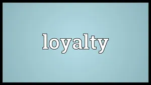 Loyal Bordered Text Graphics Wallpaper