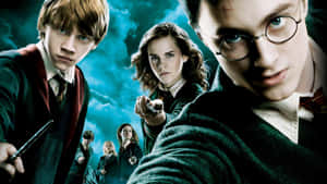 Loyal Friends & Magic Wands - All Your Favorite Harry Potter Characters In One Photo Wallpaper