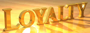 Loyal Golden 3d Graphics Wallpaper