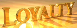 Loyal Golden 3d Graphics Wallpaper