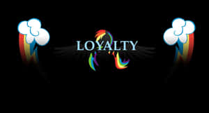 Loyal With Rainbow Decors Wallpaper