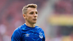 Lucas Digne Close-up Photo Wallpaper