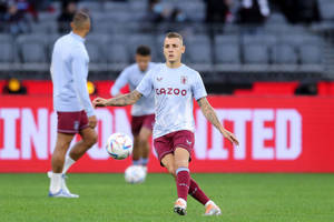 Lucas Digne Playing For Aston Villa Wallpaper