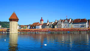 Lucerne Kapellbruckeand Water Tower Wallpaper