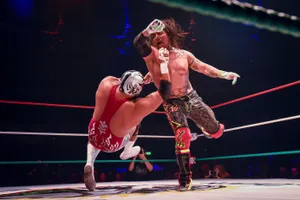 Lucha Libre High Flying Kick Wallpaper