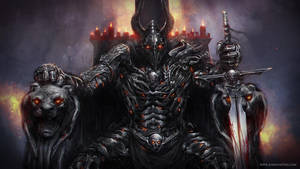 Lucifer Devil Demonic Throne Wallpaper