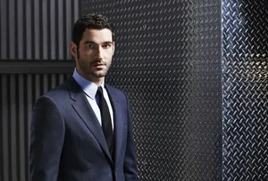 Lucifer In His Blue Americana Wallpaper