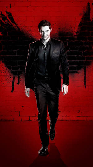 Lucifer Red Art Graffiti Wallpaper