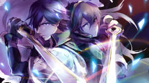 Lucina Chrom Holding Swords Wallpaper