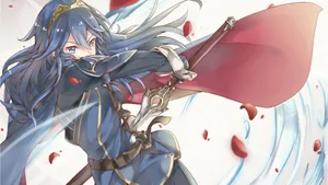 Lucina With Petals Wallpaper