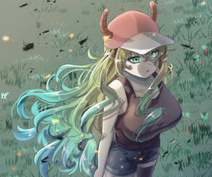 Lucoa In A Grassy Field Looking Aside Wallpaper