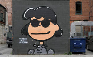 Lucy Van Pelt Graffiti Art Wallpaper