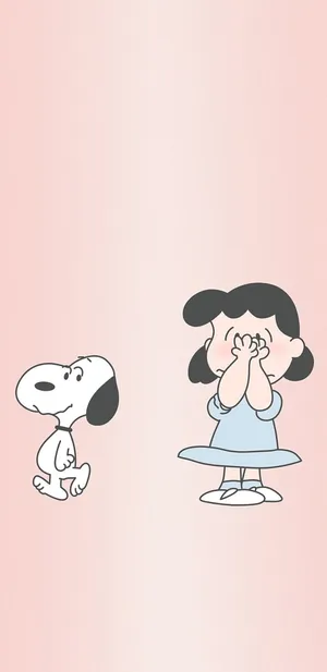 Lucy Van Pelt Pink Aesthetic Wallpaper