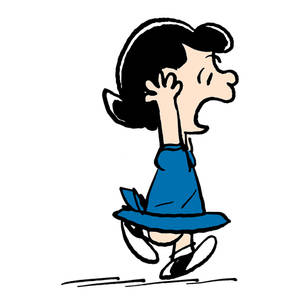 Lucy Van Pelt Shouting Wallpaper