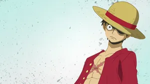 Luffy 4k In Red Shirt Wallpaper