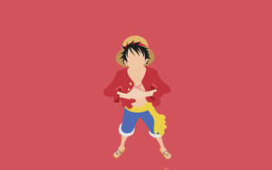 Luffy 4k Minimalist Vector Art Wallpaper