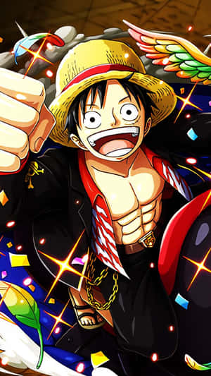 Luffy Drip Pose Anime Artwork Wallpaper