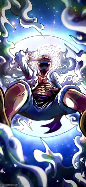 Luffy_ Full_ Power_ Cosmic_ Background Wallpaper