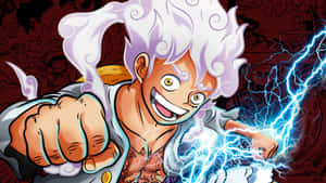 Luffy Gear5 Electric Fury Wallpaper