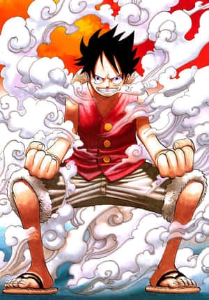 Luffy In Gear Five, Ready For Battle Wallpaper